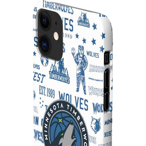 NBA Minnesota Timberwolves Historic Blast iPhone 12 Mini Lite Case