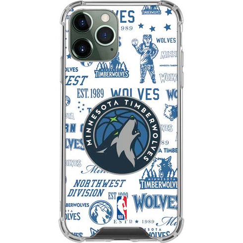 NBA Minnesota Timberwolves Historic Blast iPhone 12 Pro Clear Case