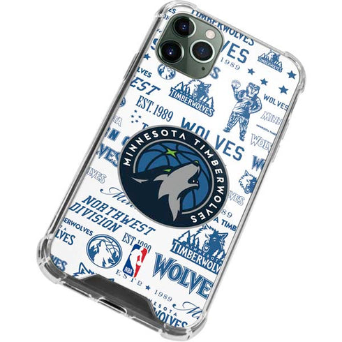 NBA Minnesota Timberwolves Historic Blast iPhone 12 Pro Clear Case