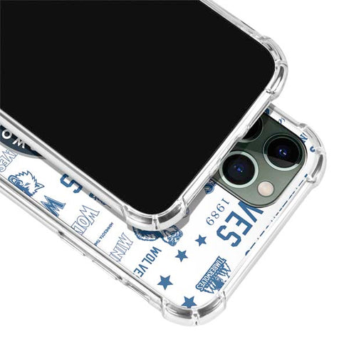 NBA Minnesota Timberwolves Historic Blast iPhone 12 Pro Max Clear Case