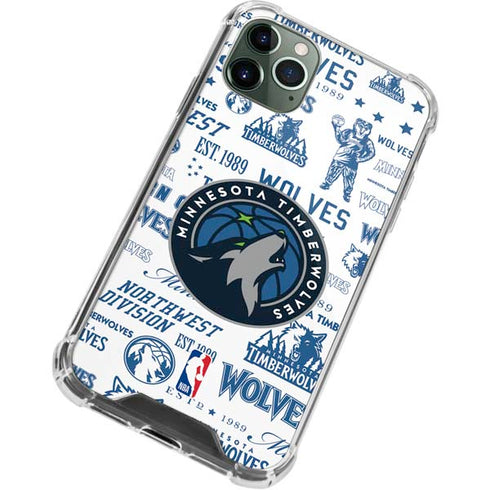 NBA Minnesota Timberwolves Historic Blast iPhone 12 Pro Max Clear Case