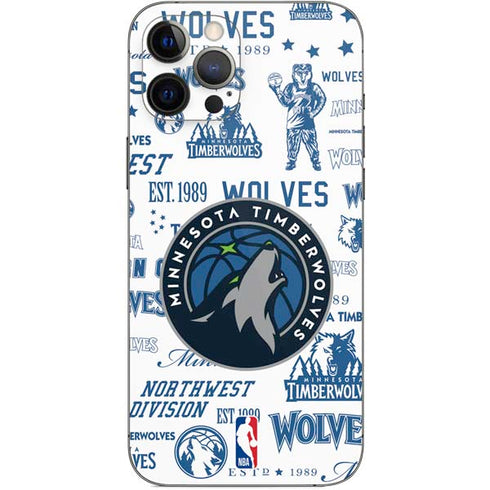 NBA Minnesota Timberwolves Historic Blast iPhone 12 Pro Max Skin