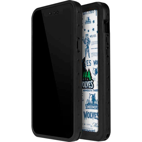 NBA Minnesota Timberwolves Historic Blast iPhone 12 Pro Waterproof Case