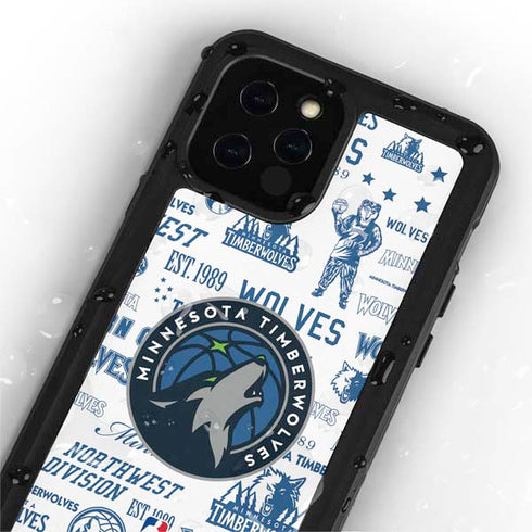 NBA Minnesota Timberwolves Historic Blast iPhone 12 Pro Waterproof Case