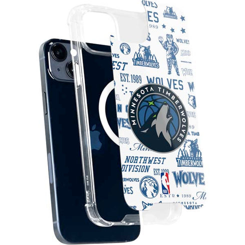 NBA Minnesota Timberwolves Historic Blast iPhone 13 MagSafe Case