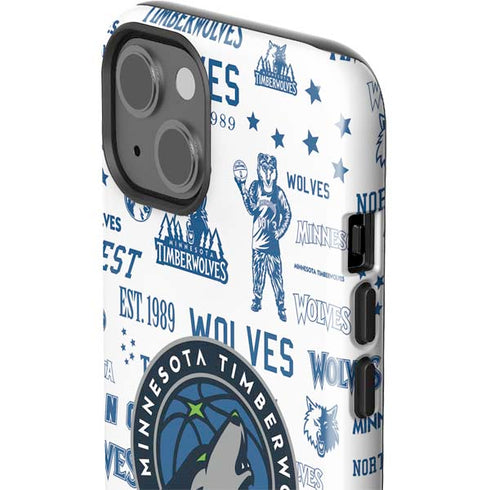 NBA Minnesota Timberwolves Historic Blast iPhone 14 Impact Case