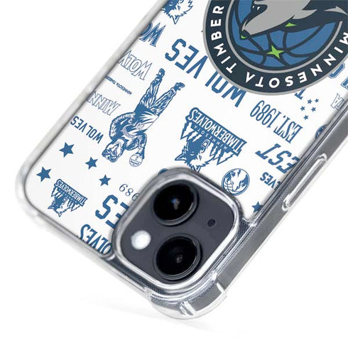 NBA Minnesota Timberwolves Historic Blast iPhone 14 Plus MagSafe Case