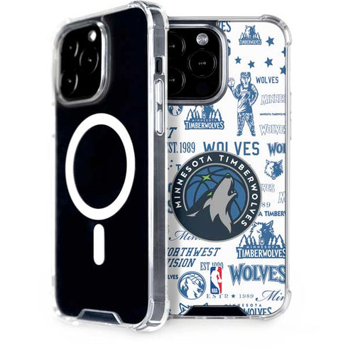 NBA Minnesota Timberwolves Historic Blast iPhone 14 Pro Max MagSafe Case