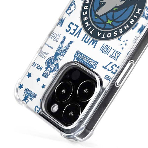 NBA Minnesota Timberwolves Historic Blast iPhone 14 Pro Max MagSafe Case