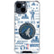 NBA Minnesota Timberwolves Historic Blast iPhone 15 Clear Case