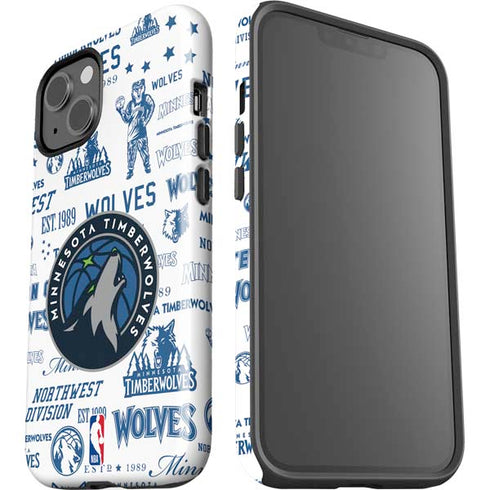 NBA Minnesota Timberwolves Historic Blast iPhone 15 Impact Case