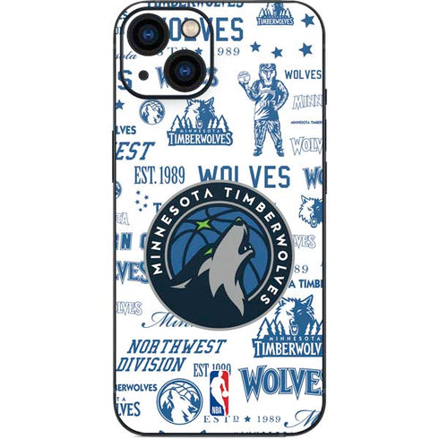 NBA Minnesota Timberwolves Historic Blast iPhone 15 Plus Skin