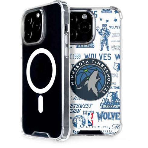 NBA Minnesota Timberwolves Historic Blast iPhone 15 Pro Max MagSafe Case