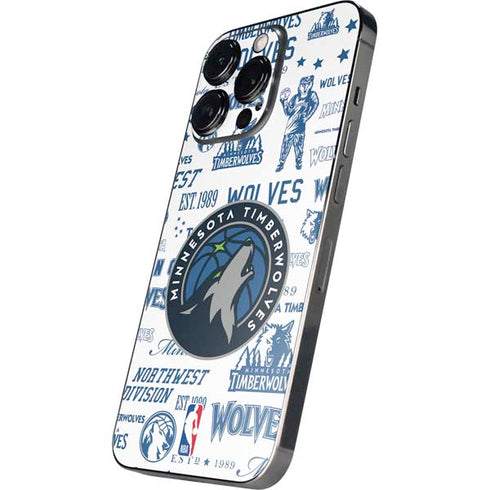 NBA Minnesota Timberwolves Historic Blast iPhone 15 Pro Skin