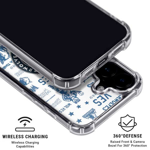 NBA Minnesota Timberwolves Historic Blast iPhone 16 Plus Clear Case