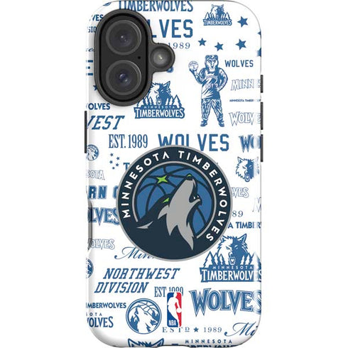 NBA Minnesota Timberwolves Historic Blast iPhone 16 Plus Impact Case