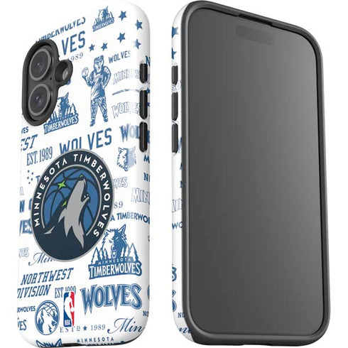 NBA Minnesota Timberwolves Historic Blast iPhone 16 Plus Impact Case