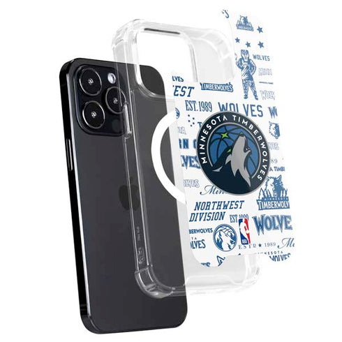 NBA Minnesota Timberwolves Historic Blast iPhone 16 Pro Max MagSafe Case