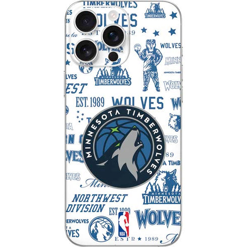 NBA Minnesota Timberwolves Historic Blast iPhone 16 Pro Max Skin