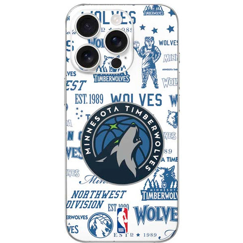 NBA Minnesota Timberwolves Historic Blast iPhone 16 Pro Skin