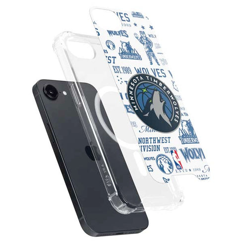 NBA Minnesota Timberwolves Historic Blast iPhone 16e MagSafe Case