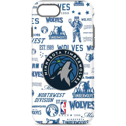 NBA Minnesota Timberwolves Historic Blast iPhone Cases