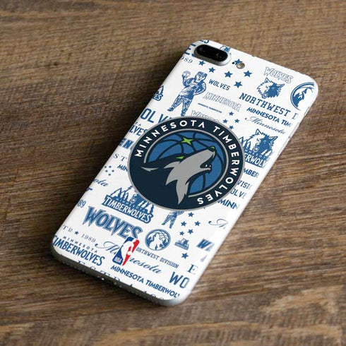 NBA Minnesota Timberwolves Historic Blast iPhone 8 Plus Skin