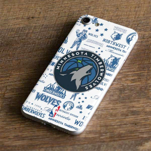 NBA Minnesota Timberwolves Historic Blast iPhone 8 Skin