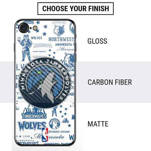 NBA Minnesota Timberwolves Historic Blast iPhone SE (2nd & 3rd Gen) Skin