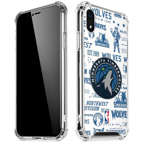 NBA Minnesota Timberwolves Historic Blast iPhone XR Clear Case