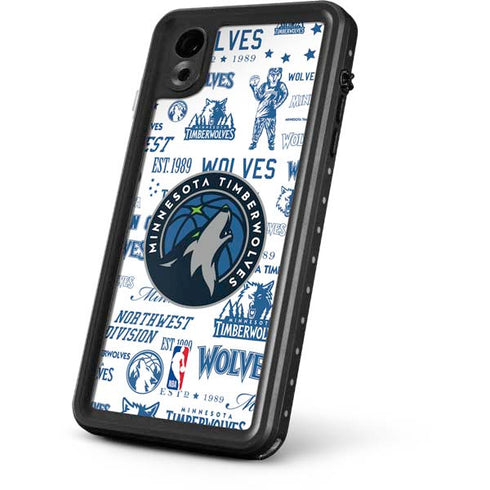 NBA Minnesota Timberwolves Historic Blast iPhone XR Waterproof Case