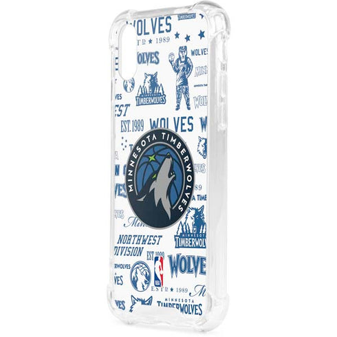 NBA Minnesota Timberwolves Historic Blast iPhone XS Clear Case