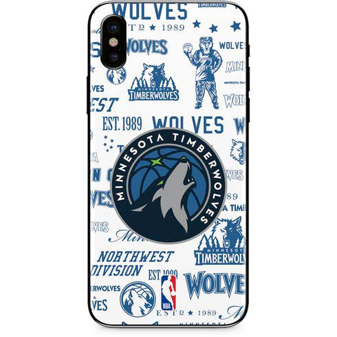 NBA Minnesota Timberwolves Historic Blast iPhone XS Skin