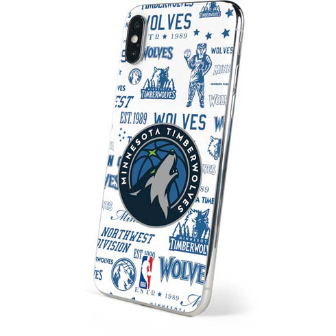 NBA Minnesota Timberwolves Historic Blast iPhone XS Skin