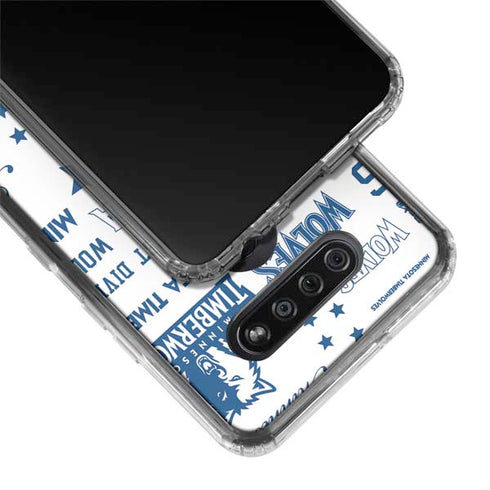 NBA Minnesota Timberwolves Historic Blast LG K51/Q51 Clear Case