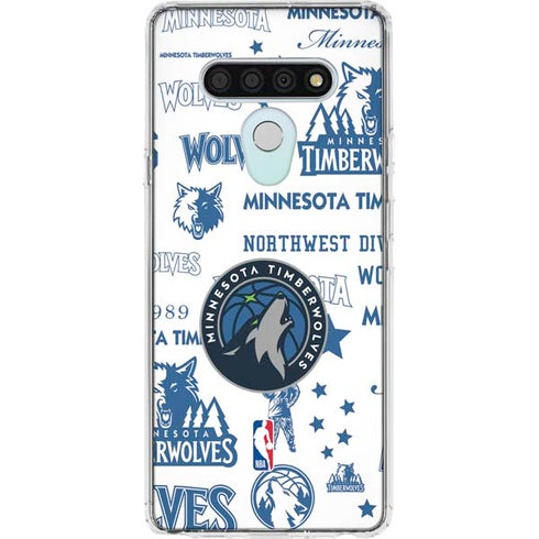 NBA Minnesota Timberwolves Historic Blast LG Stylo 6 Clear Case
