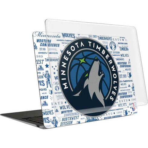 NBA Minnesota Timberwolves Historic Blast MacBook Air 15in (2023-2025) Case plus Skin