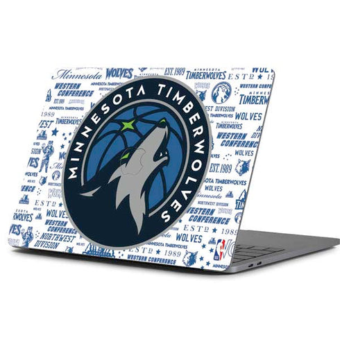 NBA Minnesota Timberwolves Historic Blast Apple MacBook Pro 13-inch Skin