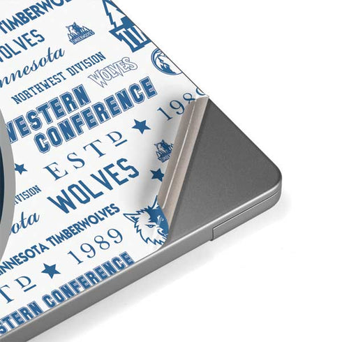 NBA Minnesota Timberwolves Historic Blast MacBook Pro 14in (2021-24) Skin