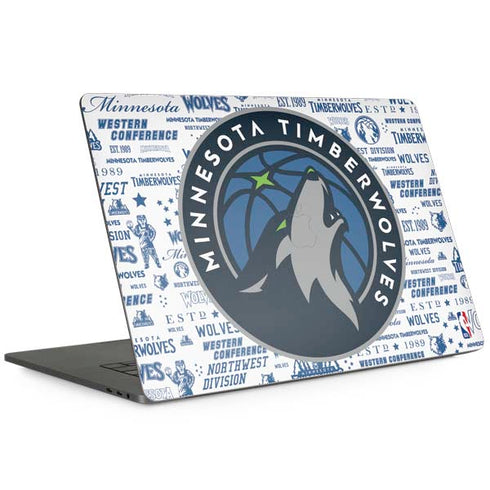 NBA Minnesota Timberwolves Historic Blast Apple MacBook Pro 15-inch Skin