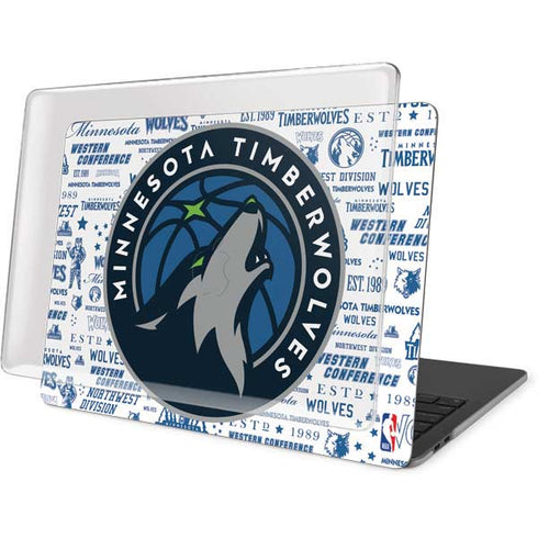 NBA Minnesota Timberwolves Historic Blast MacBook Pro 15in (2016-19) Case plus Skin