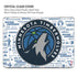 NBA Minnesota Timberwolves Historic Blast MacBook Pro 15in (2016-19) Case plus Skin