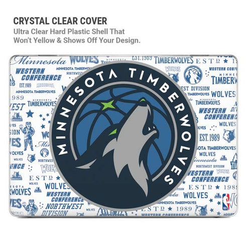 NBA Minnesota Timberwolves Historic Blast MacBook Pro 16in (2019-20) Case plus Skin