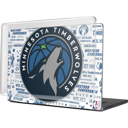 NBA Minnesota Timberwolves Historic Blast MacBook Pro 16in (2021-25) Case plus Skin