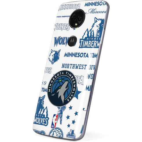 NBA Minnesota Timberwolves Historic Blast Moto E5 Plus Skin