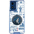 NBA Minnesota Timberwolves Historic Blast Moto G 5G (2024) Clear Case