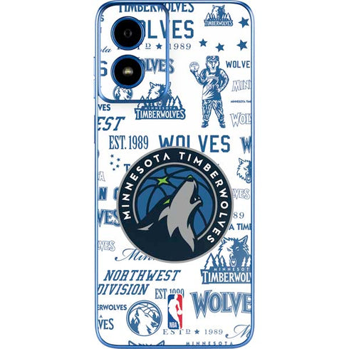NBA Minnesota Timberwolves Historic Blast Moto G Play 4G (2024) Skin