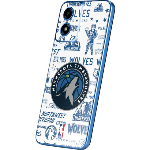 NBA Minnesota Timberwolves Historic Blast Moto G Play 4G (2024) Skin