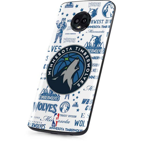 NBA Minnesota Timberwolves Historic Blast Moto G6 Skin