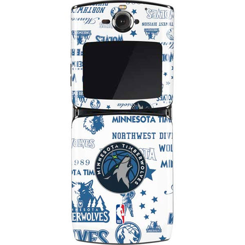 NBA Minnesota Timberwolves Historic Blast Motorola RAZR Skin